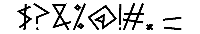 Edge To Edge Font OTHER CHARS
