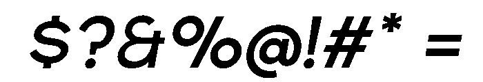 Edgecutting Lite Medium It Font OTHER CHARS