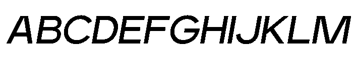 Edgecutting Lite Medium It Font UPPERCASE