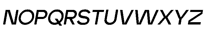 Edgecutting Lite Medium It Font UPPERCASE