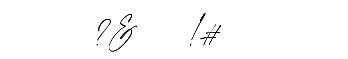 Edward Signature Regular Font OTHER CHARS