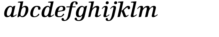 Edison Semi Bold Italic Font LOWERCASE