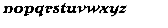 Edwardian Extra Bold Italic Font LOWERCASE