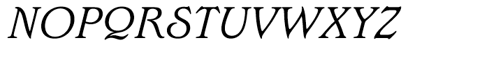 Edwardian Light Italic Font UPPERCASE
