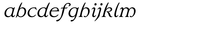 Edwardian Light Italic Font LOWERCASE