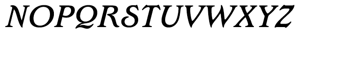 Edwardian Medium Italic Font UPPERCASE