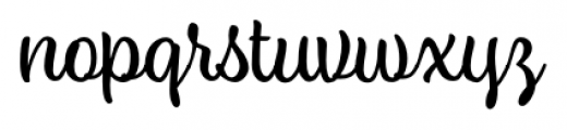 Ed's Market Script Upright Font LOWERCASE