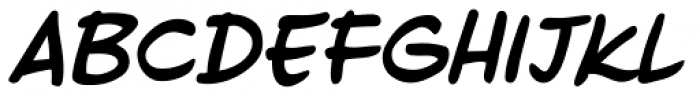 Ed McGuinness Bold Italic Font LOWERCASE