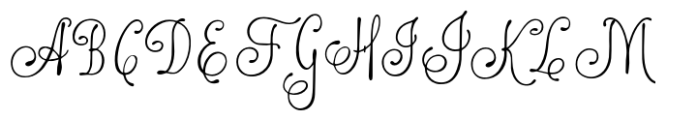 Edellyn Script Font UPPERCASE