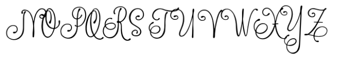 Edellyn Script Font UPPERCASE