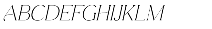 Edensor Extra Light Italic Font UPPERCASE