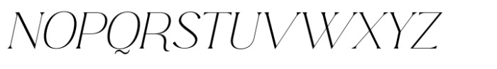 Edensor Extra Light Italic Font UPPERCASE
