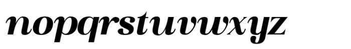 Edensor Heavy Italic Font LOWERCASE