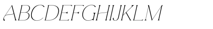 Edensor Thin Italic Font UPPERCASE