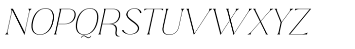 Edensor Thin Italic Font UPPERCASE