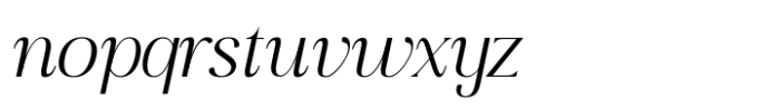 Edensor Variable Italic Font LOWERCASE