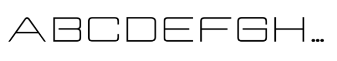 Edgerock Display Typeface Light Font UPPERCASE