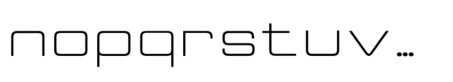 Edgerock Display Typeface Light Font LOWERCASE