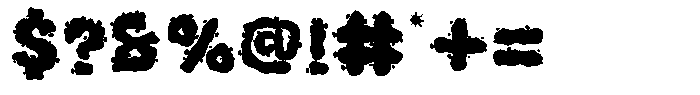 Edgy Bomba Font OTHER CHARS