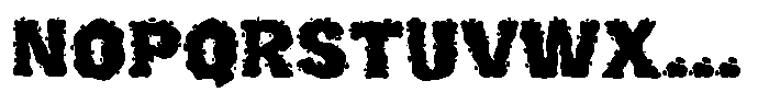 Edgy Bomba Font UPPERCASE