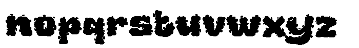 Edgy Bomba Font LOWERCASE