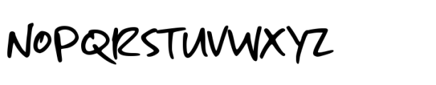 Edgy Note Regular Font UPPERCASE