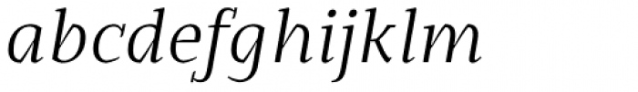 Edicia Light Italic Font LOWERCASE