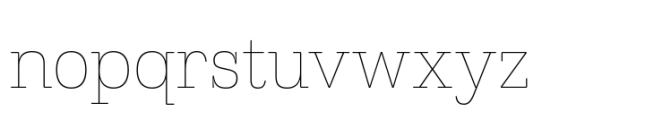 Edington Pro Hairline Font LOWERCASE