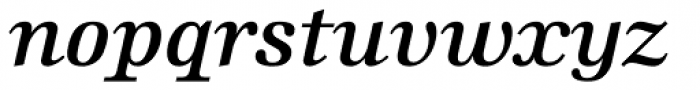 Edison SemiBold Italic Font LOWERCASE