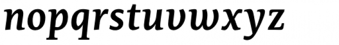 Edit Serif Cyrillic Semi Bold Italic Font LOWERCASE