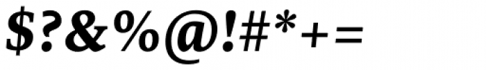 Edit Serif Pro Bold Italic Font OTHER CHARS