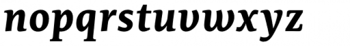Edit Serif Pro Bold Italic Font LOWERCASE