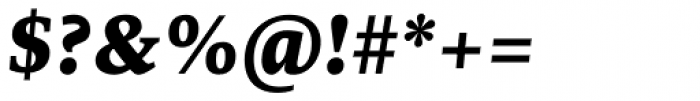 Edit Serif Pro Extra Bold Italic Font OTHER CHARS