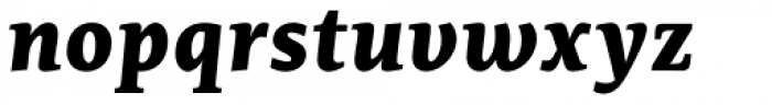 Edit Serif Pro Extra Bold Italic Font LOWERCASE