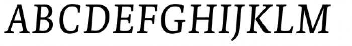 Edit Serif Pro Light Italic Font UPPERCASE