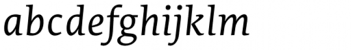 Edit Serif Pro Light Italic Font LOWERCASE