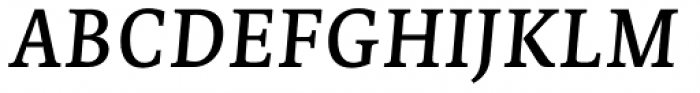 Edit Serif Pro Regular Italic Font UPPERCASE