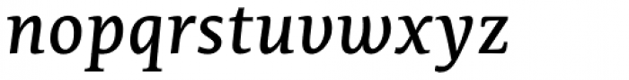 Edit Serif Pro Regular Italic Font LOWERCASE