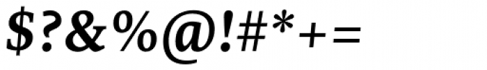 Edit Serif Pro Semi Bold Italic Font OTHER CHARS