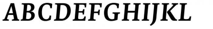 Edit Serif Pro Semi Bold Italic Font UPPERCASE