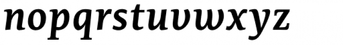 Edit Serif Pro Semi Bold Italic Font LOWERCASE