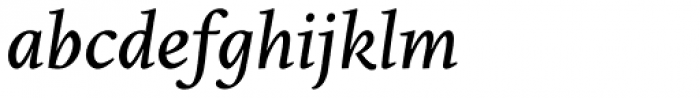 Edita Book Italic Font LOWERCASE