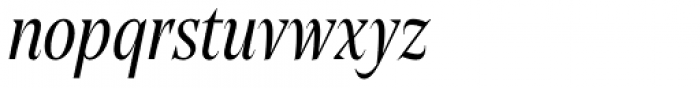 Editor Condensed Italic Font LOWERCASE