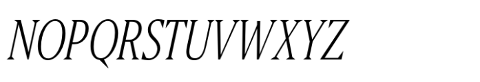 Editor Condensed Light Italic Font UPPERCASE
