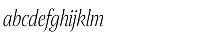 Editor Condensed Light Italic FONT