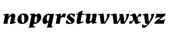 Editora Black Italic Font LOWERCASE