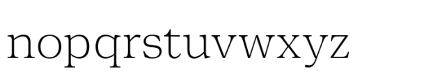 Editora Thin Font LOWERCASE