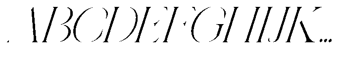 Editorial Ghaslaro Italic Expanded Regular Font UPPERCASE