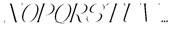 Editorial Ghaslaro Italic Expanded Regular Font UPPERCASE