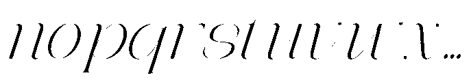 Editorial Ghaslaro Italic Expanded Regular Font LOWERCASE